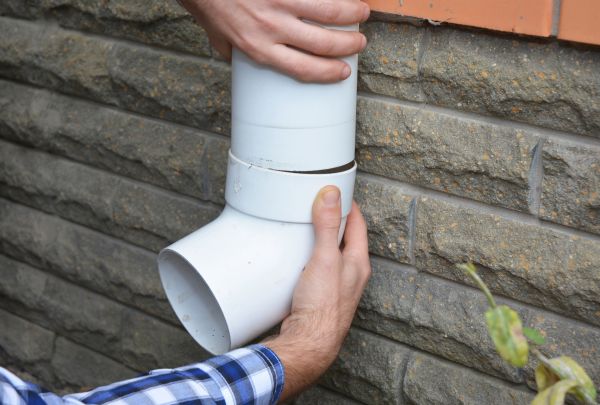 Drainage Downspout Repair in Weaverville