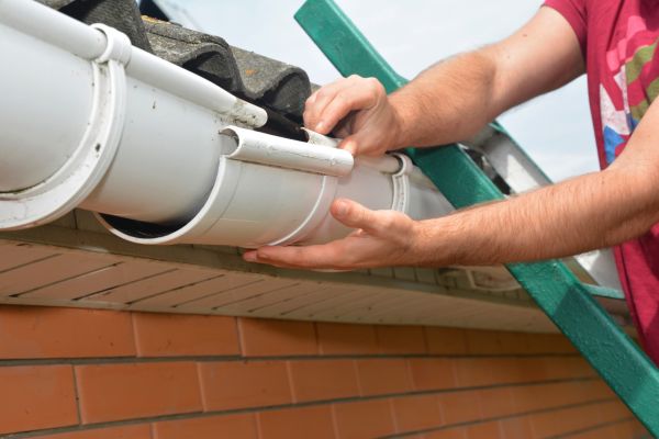 Large Gutter Repair in Weaverville