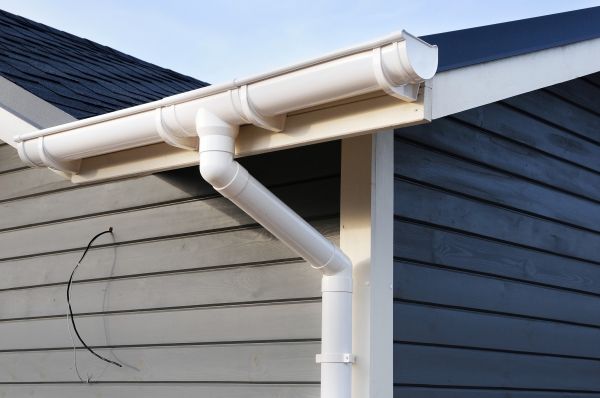 PVC Rain Gutter Installation in Weaverville
