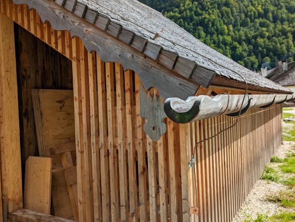Wood Gutter Installation in Weaverville