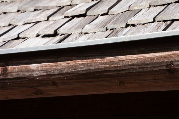 Wood Rain Gutter Installation in Weaverville